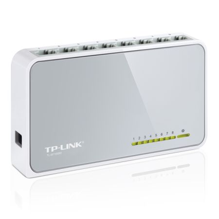TP-LINK (TL-SF1008D V12) 8-Port 10/100 Unmanaged  Desktop Switch, Plastic Case TP-LINK (TL-SF1008D V12) 8-Port 10/100 Unmanaged  Desktop Switch, Plastic Case